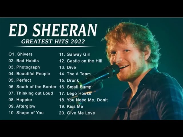 Ed Sheeran Greatest Hits Full Album 2023- Ed Sheeran Best Songs Playlist 2023 class=