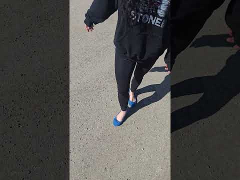 Smoke crush in blue flats #asmrsounds #crushingasmr #asmr #walking #asmrcrush