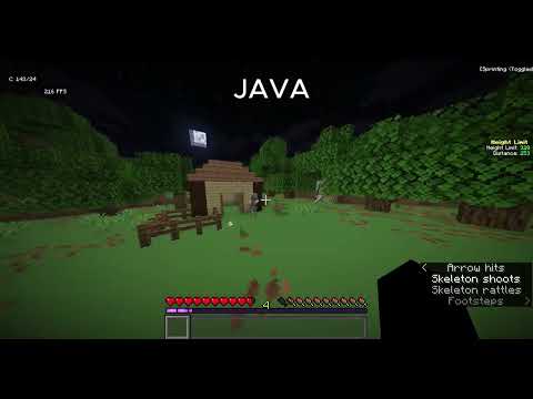 java vs bedrock skeleton