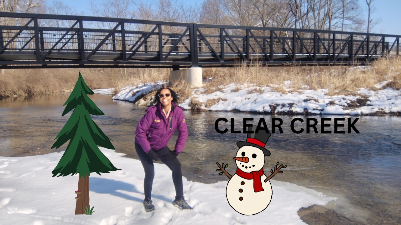 Hazel Woods Park and E. Milo Beck Park in the Winter: Possible Fishing Spots Along Clear Creek