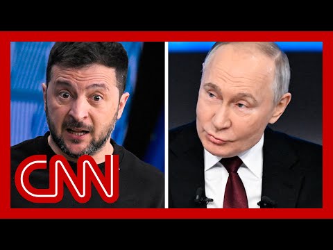 Zelensky calls Putin