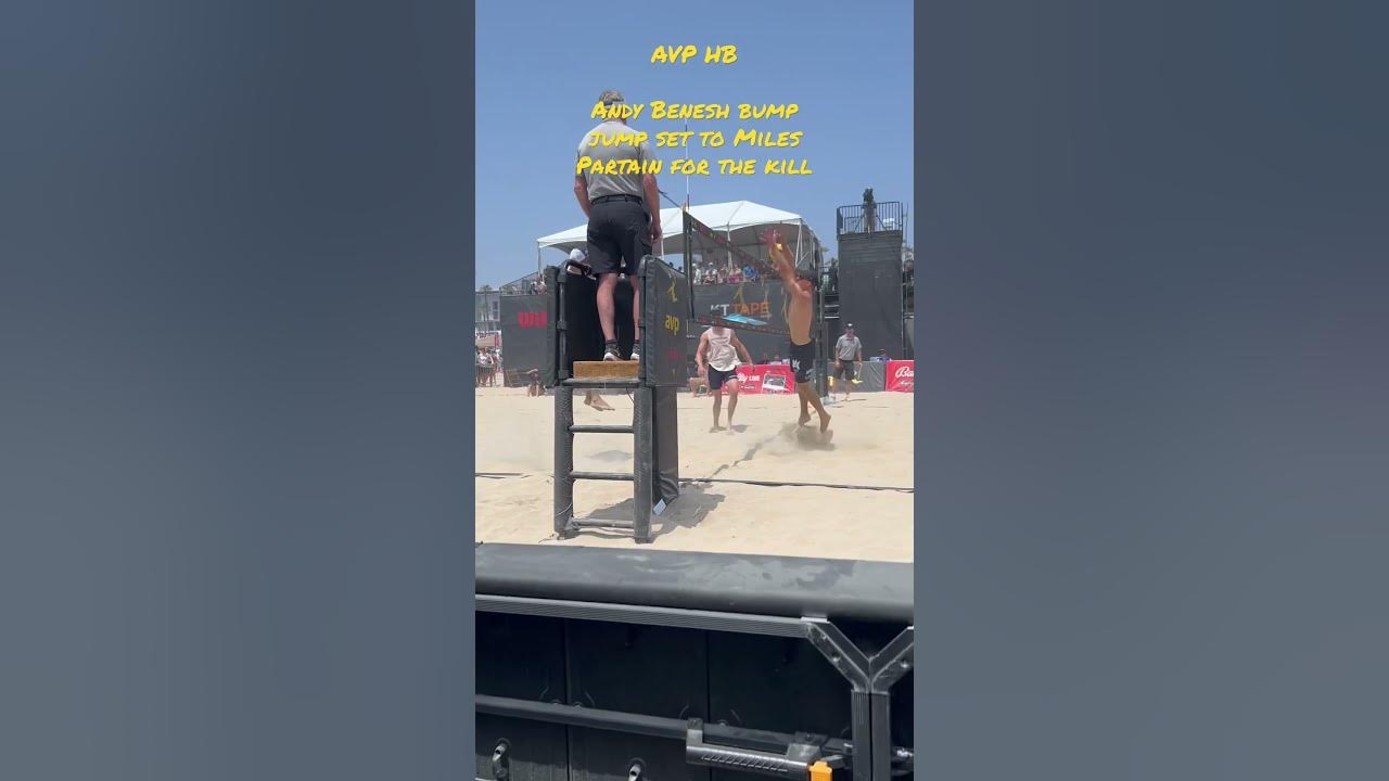AVP HB Andy Benesh bump jump set to the Miles Partain kill/point