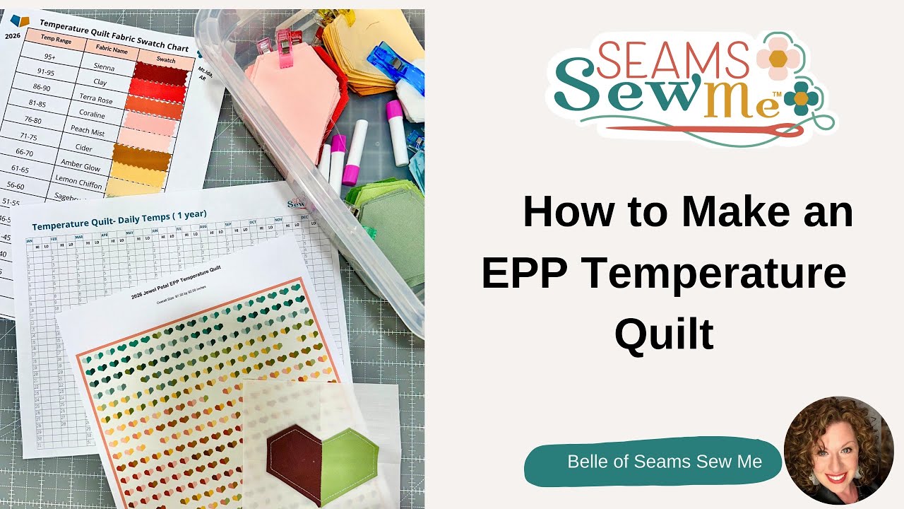 Как сшить простое лоскутное одеяло с использованием техники английского бумажного пэчворка!