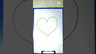Menggambar - Gambar Hati #shorts #menggambar #drawing #art
