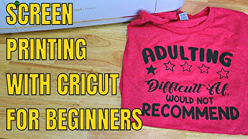 クリカットでビニールを使ってスクリーン印刷する方法 初心者向けスクリーン印刷 簡単DIY Tシャツ