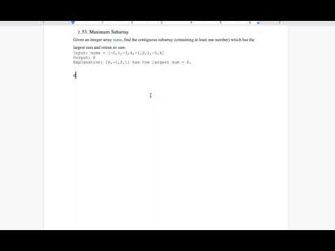 Maximum Subarray, LeetCode Python