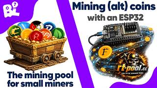 How to mine (alt)coins with an ESP32 | NerdMiner rt-pool Gleec Wallet Crypto