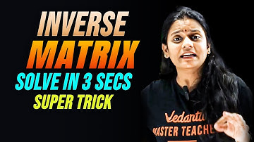 Inverse Matrix Easy Trick 🚀 90% Students Miss Chestharu!
