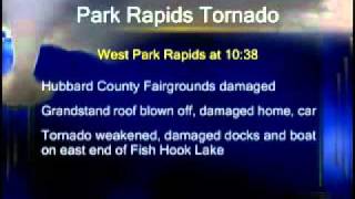 National Weather Service Confirms Park Rapids Tornado - Lakeland News at Ten - June 1, 2011