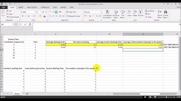 Simulation for Waiting Line in Excel - Part 2 (Data Table)