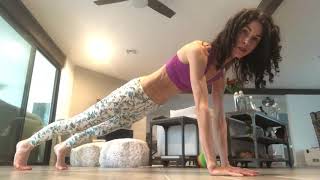 Plank step outs