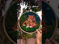 Every stitch has strength 🐅 | Handmade Embroidery Art #theroshni #diy #craftideas #ytshorts #yt #art