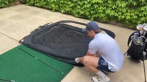 Spornia™ SPG 7 Golf Practice Net Packing Away