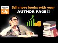 Create an Amazon Author Central Page, How to Sell More Books On KDP