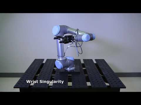 What are the singularities of a typical collaborative robot (cobot)