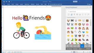 How to add Colorful Emoji to MS Word Documents screenshot 1