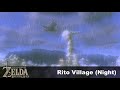 Rito Village (Night) - Breath of the Wild (Rain and Thunder for 1 Hour)