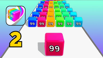 Jelly Run 2048 - Gameplay Walkthrough Part 2 All Levels 21-40 (Android,iOS)