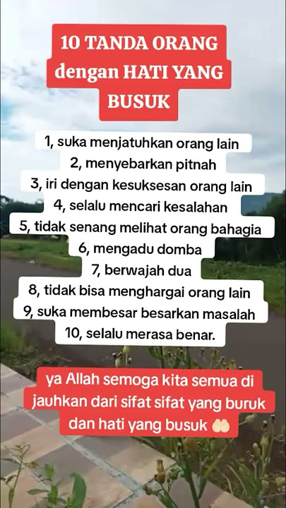 10 tanda orang dengan hati yang busuk #pengingatdiri #muhasabahdiri #nasehatkehidupan #shorts