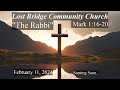 Lost bridge community church service live  february 11 2024  jonny parker