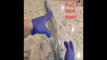 How to Separate Window Film from Clear Protective Layer #shorts