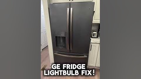 GE refrigerator - LED lights dim and not working - Bulb Replacement