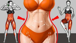Gentle Standing Belly Fat Workout🔥Reduce Hanging Belly &amp; Get a Flat Stomach Perfect for Over 50