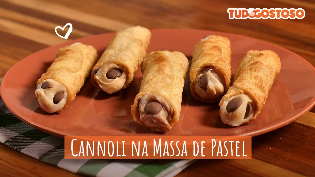 Cannoli na Massa de Pastel | Receitas TudoGostoso