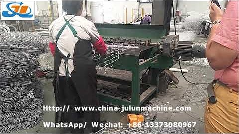 Netting sheet End winding up machine,gabion mesh machine,China gabion machine