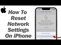 How to reset network settings on any iphone ipad  ios 175