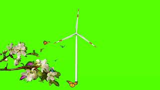 Wind Turbine Green Screen Video Pawan Chakki Air Mill Green Screen Video