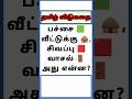 #தமிழில்கற்போம் #riddlejourney #தமிழ்விடுகதைகள் #gkquiz #gk #brainyriddlestamil #tamil #shorts #new