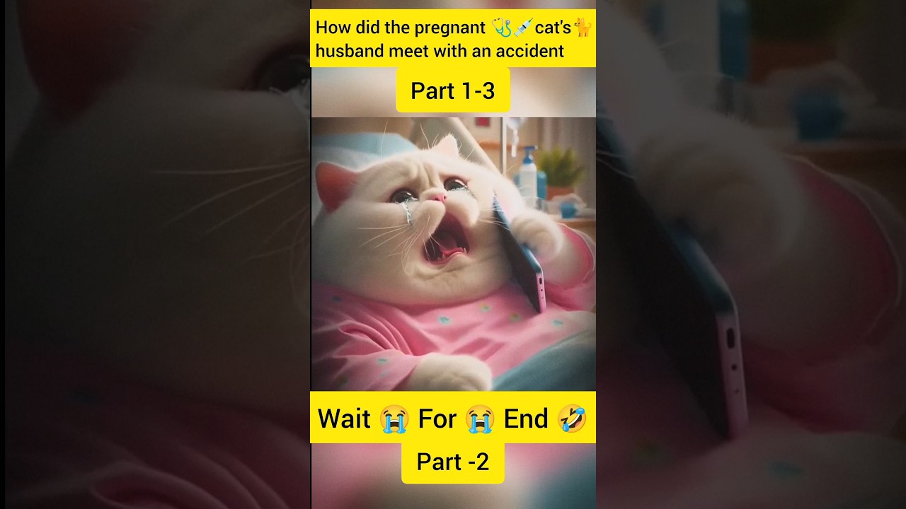 How did the cat's 🐈 husband meet with an accident😭( part -2)|