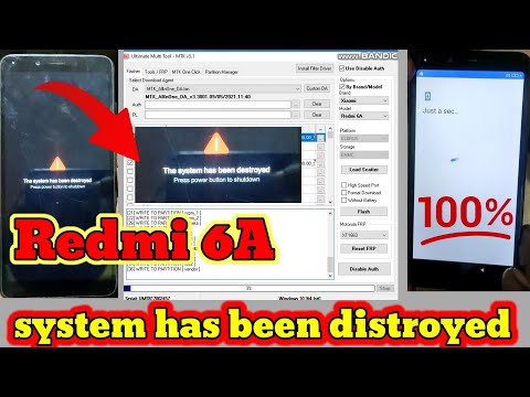 Redmi 6A system has been been destroyed Solution Umt Tool || Mi 6a system Destroyed ||  @GSMHEMANT