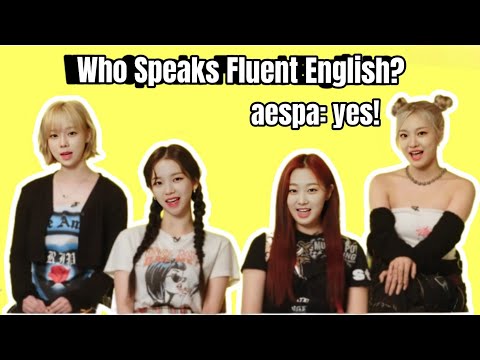 Aespa Being a GENIUS English Speaker!