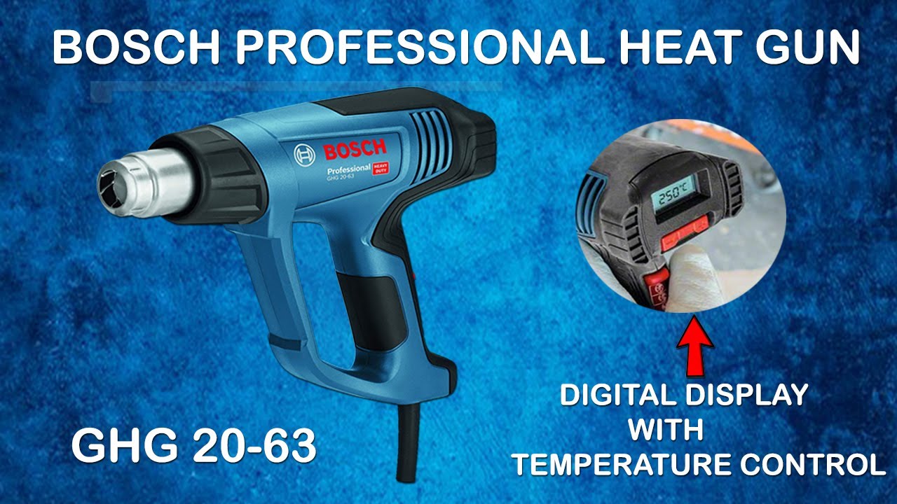 Bosch Heat Gun GHG 20-63, 2000watt, Digital Display with Temperature  Control