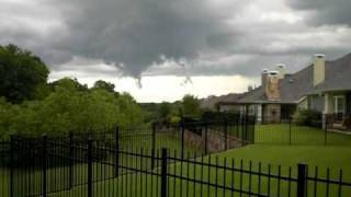 Odd cloud formation looks like a tornado in mckinney texas