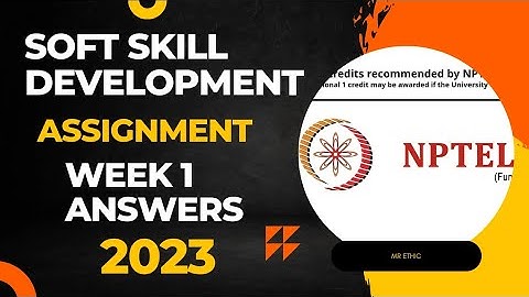NPTEL Soft Skill Development assignment week 1 Answer | Soft Skill Development week 1 Answers 2023