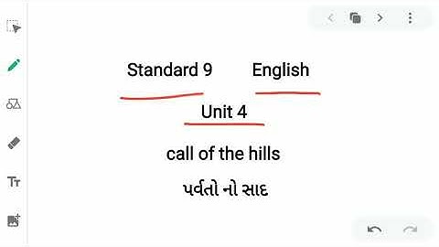 std 9 Unit 4 .call of the hills part 2