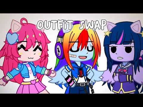 Outfit Swap 🔄✨|| Mlp Gacha Meme 💜