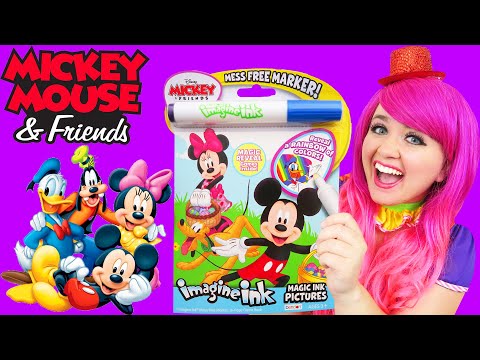 Coloring Mickey x Minnie Magic Reveal Ink Coloring Book | Imagine Ink Marker