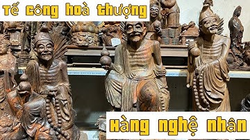 Tượng Tế Công hoà thượng gỗ trắc đen đỏ- hàng nghệ nhân// Tượng gỗ trắc Thu Hiền