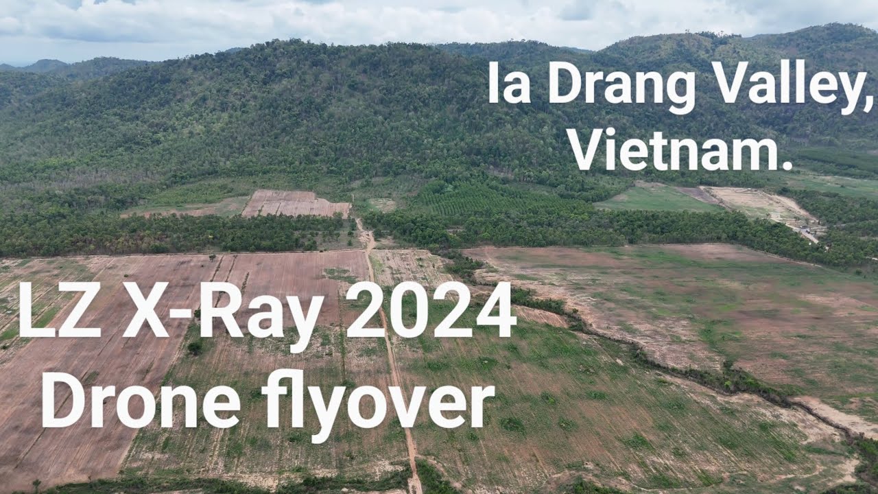 LZ X Ray Ia Drang Vietnam Today By Drone 2024 4k 60fps War 