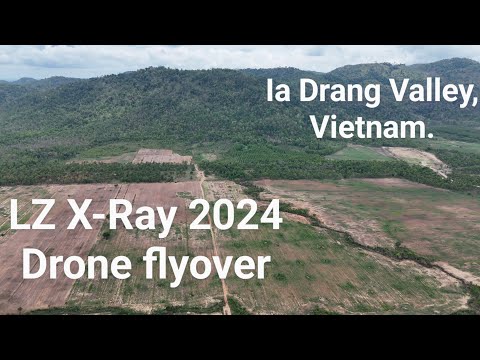 LZ X-Ray Ia Drang Vietnam today by drone 2024. 4k 60fps (Vietnam War)