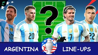 ARGENTINA 🇦🇷 • Predictions Line-Ups for Copa America USA 2024 ft Messi, De Paul and Mac Allister