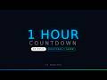1 Hour Timer with Milestones ⏳ No Music • 60 Min Countdown + Alarm #DeepWork
