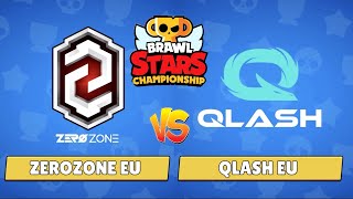 ZEROZONE EU vs QLASH EU Brawl Stars Championship 2020 - May Finals - Day 1