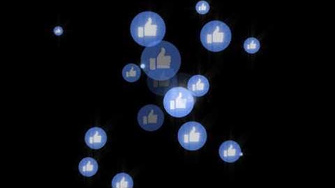 Facebook LIKE buttons animation out of frame