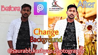 Photo background change in PicsArt | photo editing tutorials in PicsArt screenshot 1