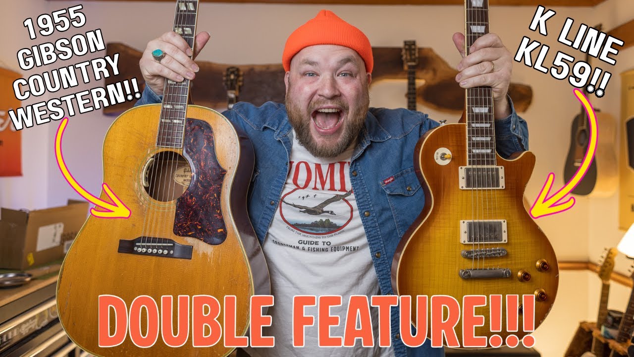 В один и тот же день мне привезли гитару Gibson Country Western 1955 года и K Line!